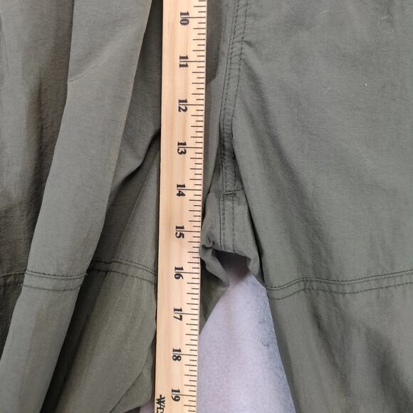 Vtg 90s Tommy Hilfiger Striped Windbreaker Track Pants Men's L Zip Ankle Green - Picture 9 of 10